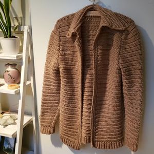 Hand knit cozy vintage sweater